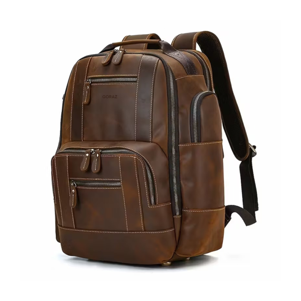 کوله‌پشتی چرمی گراز مدل سارون – نمای اصلی